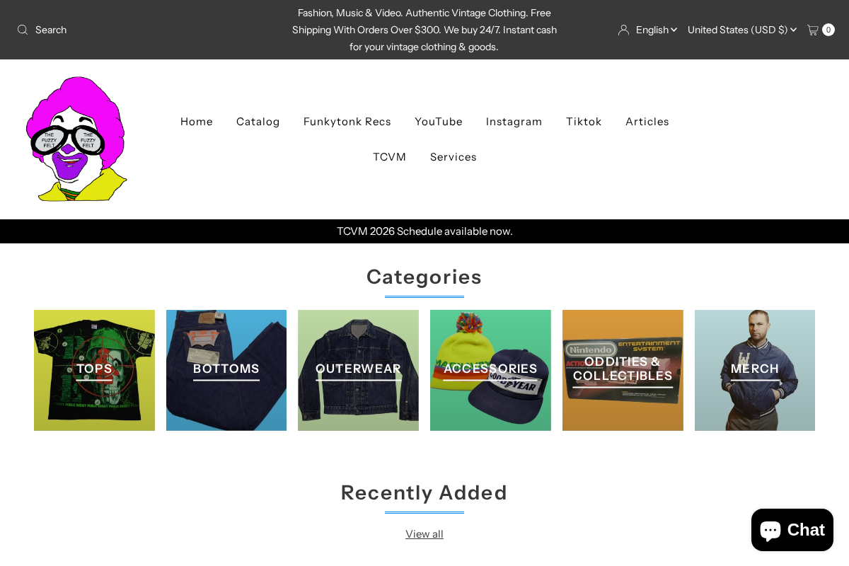 The Fuzzy Felt homepage screenshot