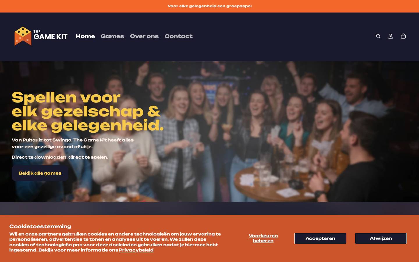 thegamekit.nl homepage screenshot