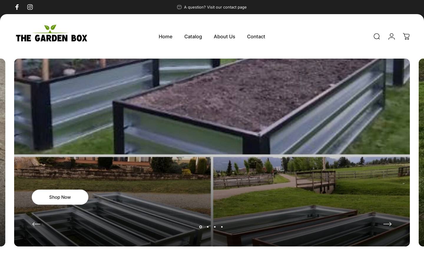 thegardenbox.net homepage screenshot