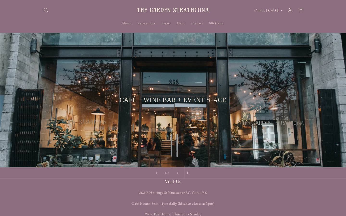 thegardenstrathcona.com homepage screenshot