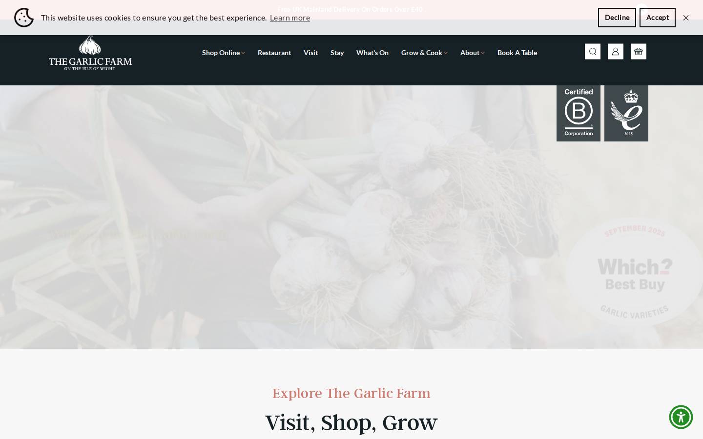 thegarlicfarm.shop homepage screenshot