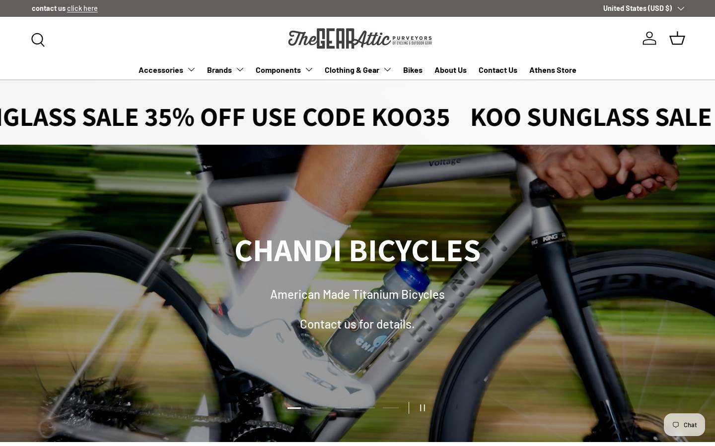 thegearattic.com homepage screenshot