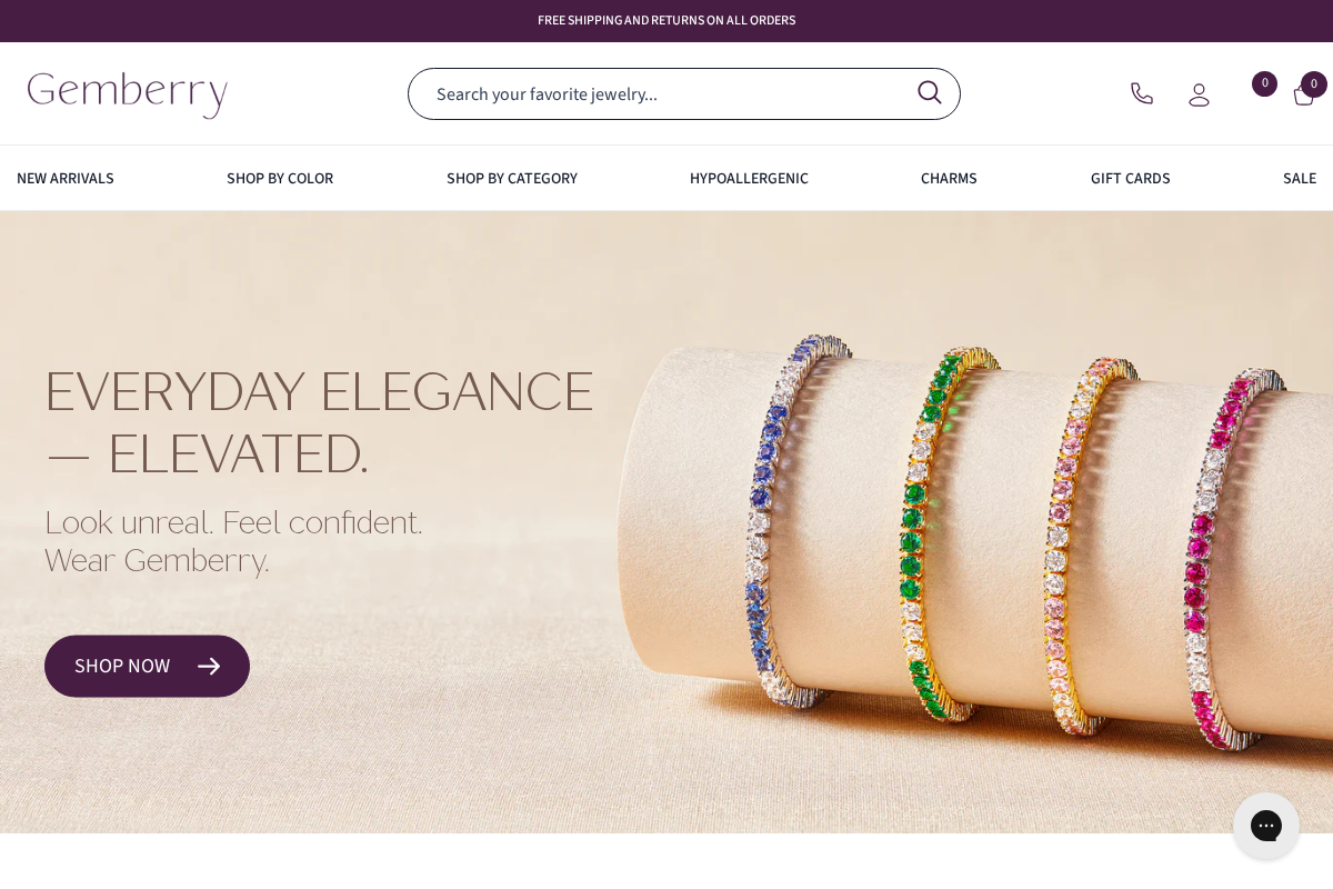 Gemberry homepage screenshot