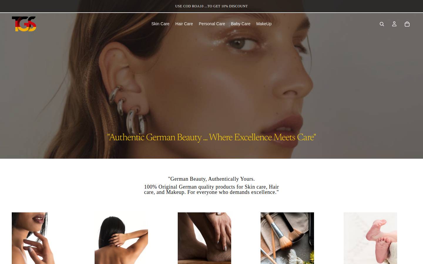 thegermanstores.com homepage screenshot