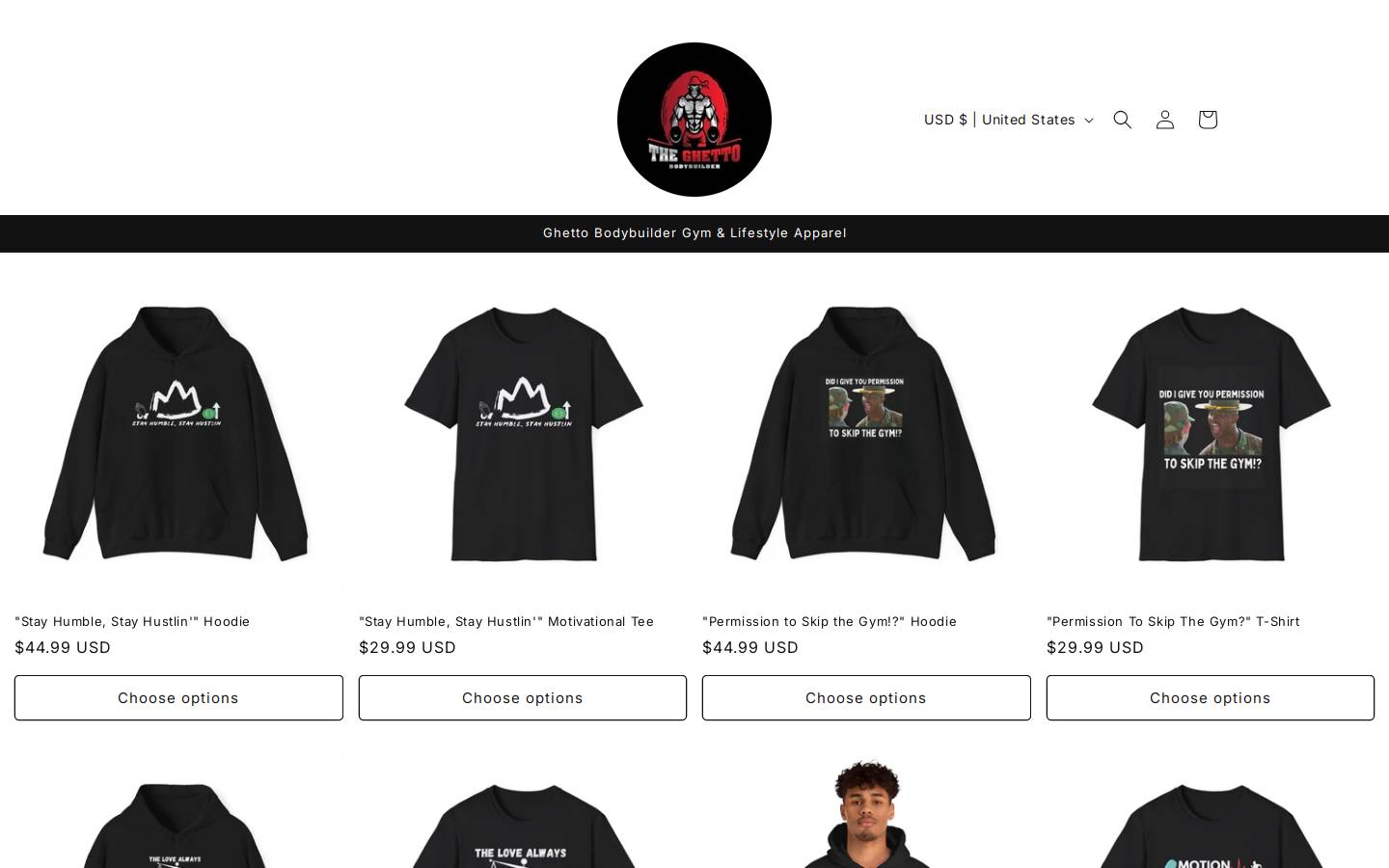 theghettobodybuilder.com homepage screenshot