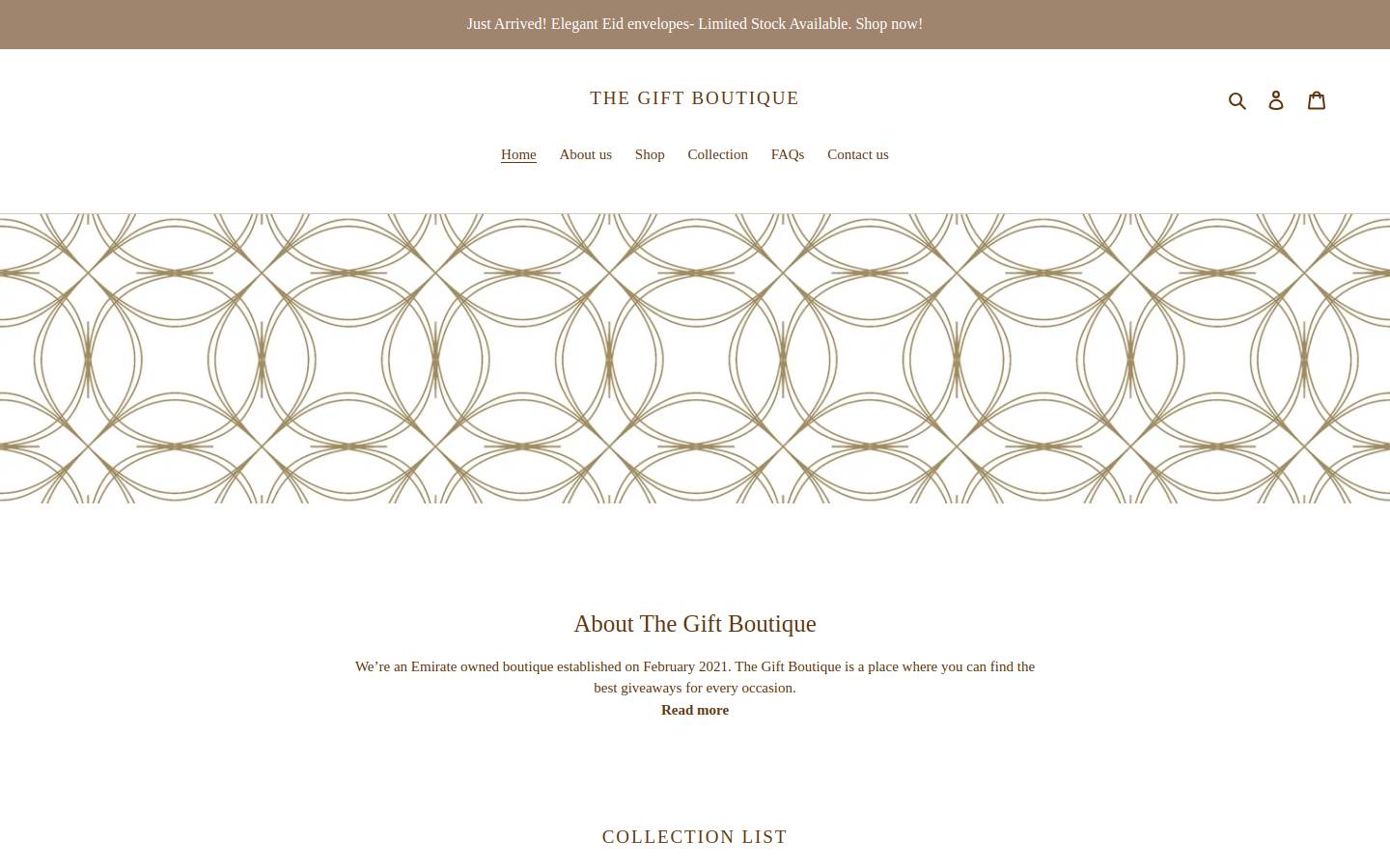 thegiftboutique.me homepage screenshot