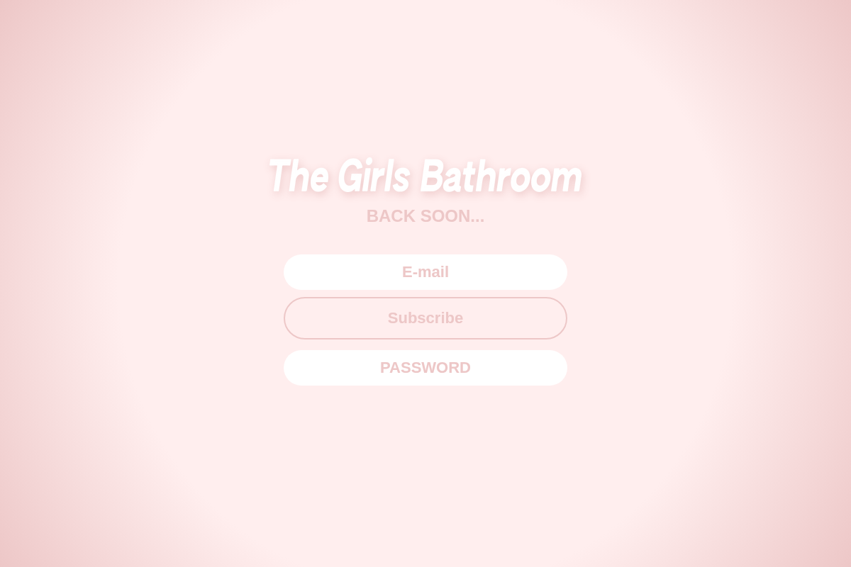 thegirlsbathroom.com homepage screenshot