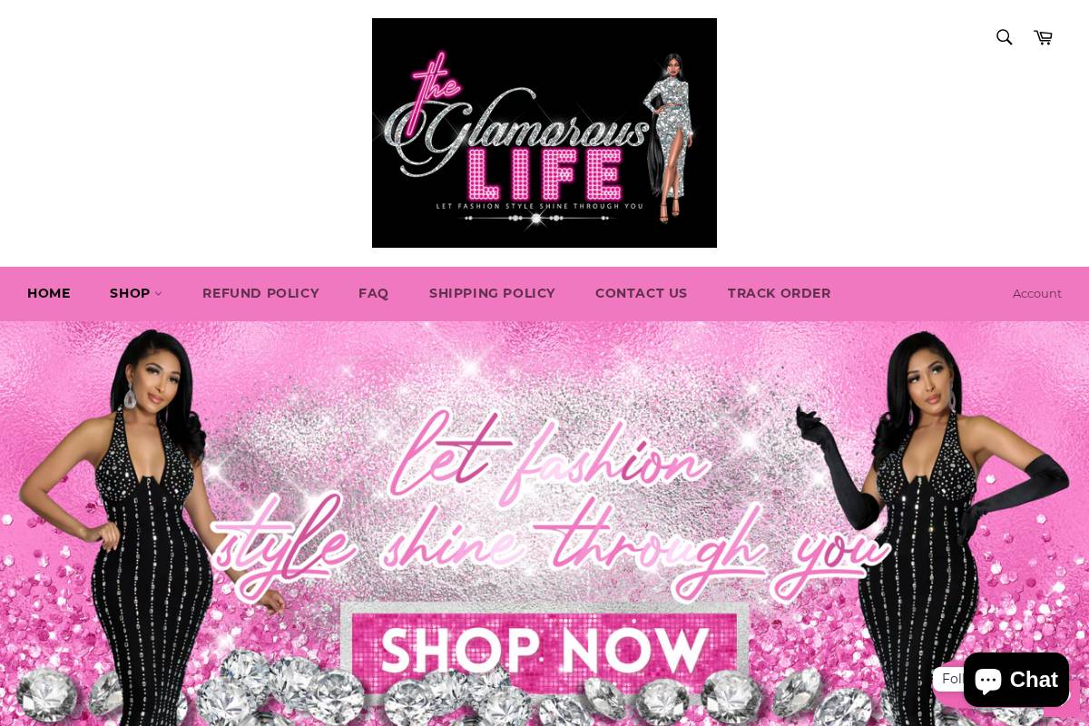 theglamorouslife101.com homepage screenshot