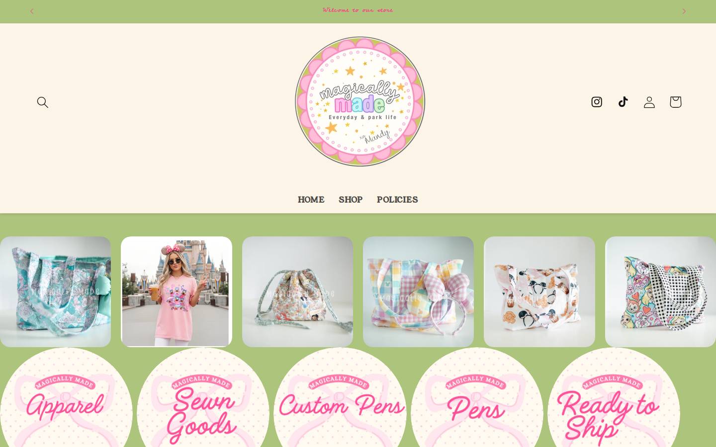 theglitteredskull.com homepage screenshot
