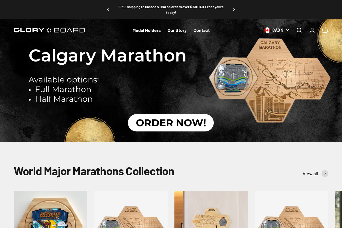 thegloryboard.com homepage screenshot