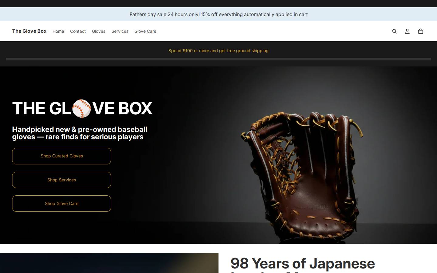 thegloveboxapp.com homepage screenshot
