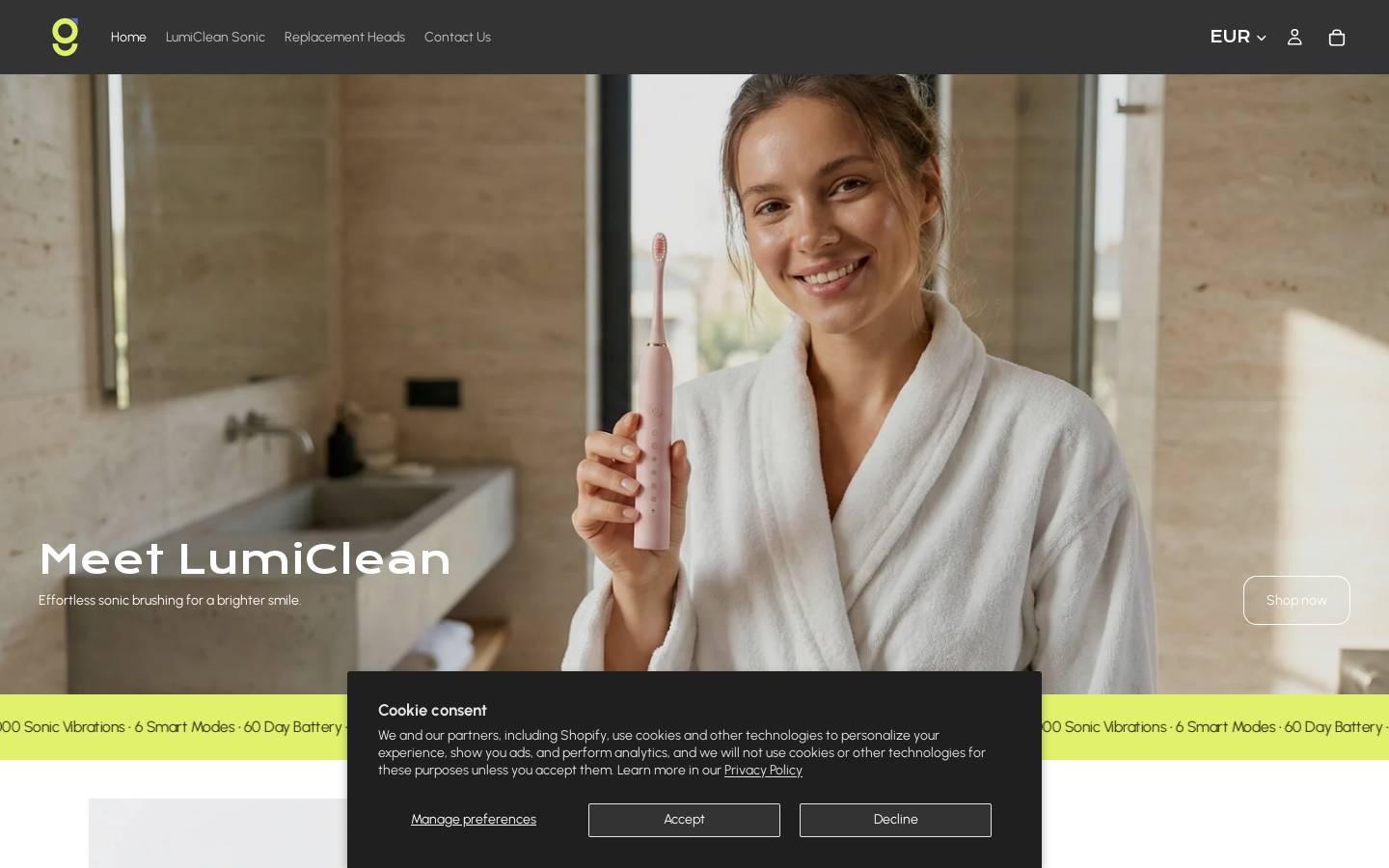 theglowdent.com homepage screenshot
