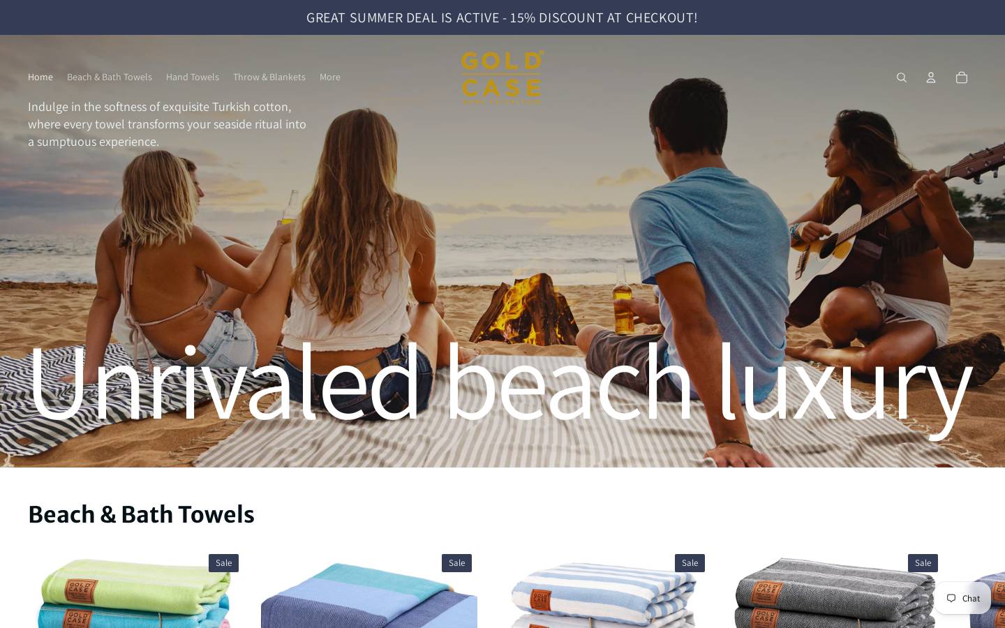 thegoldcase.com homepage screenshot