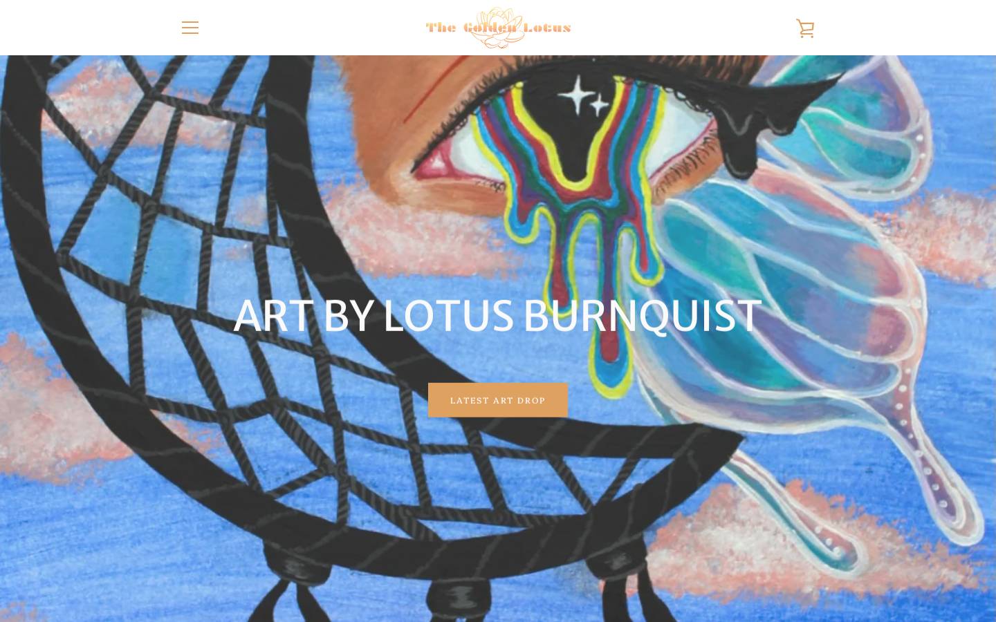 thegoldenlotus.io homepage screenshot