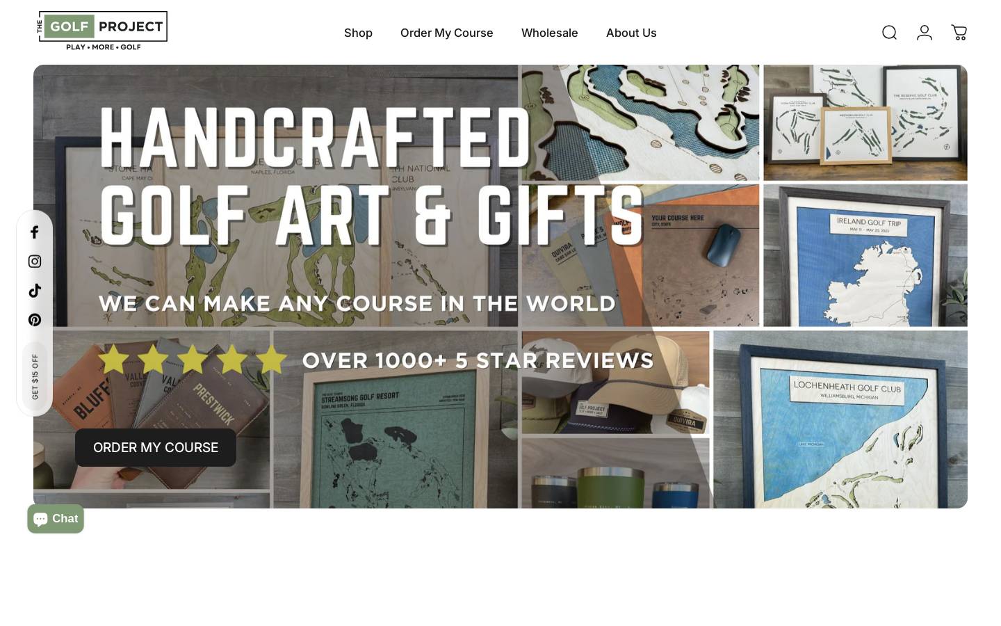 thegolfproject.com homepage screenshot