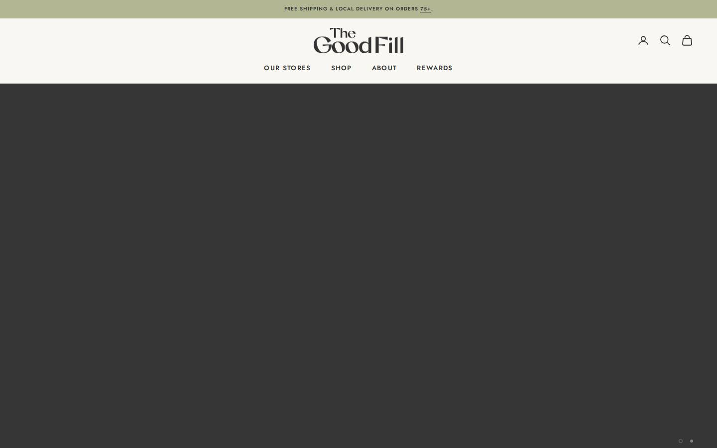 thegoodfill.co homepage screenshot