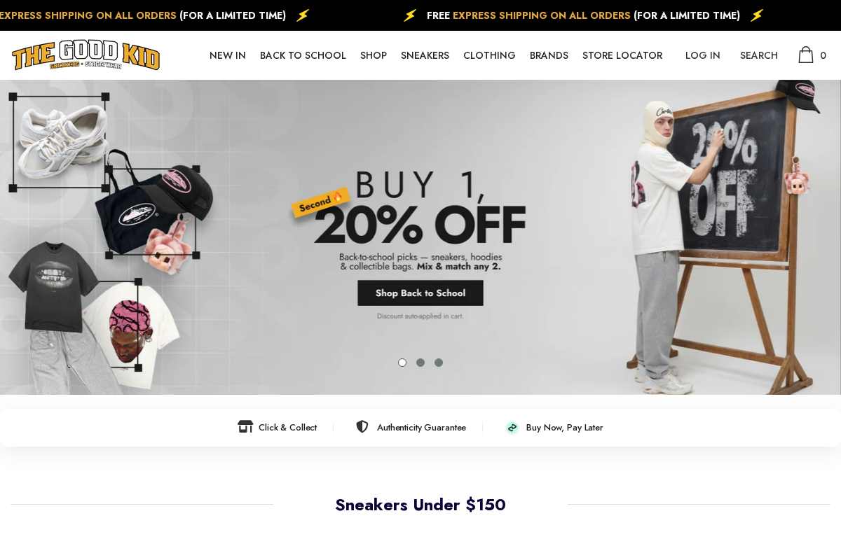 The Good Kid homepage screenshot