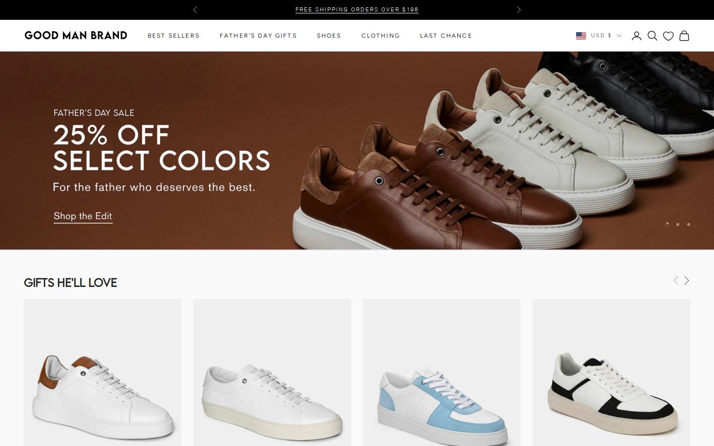 Thegoodmanbrand homepage screenshot