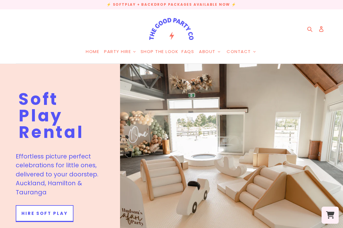 The Good Party Co homepage screenshot