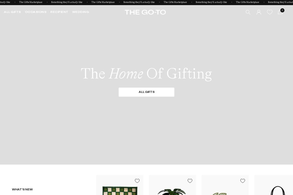 thegoto.com homepage screenshot
