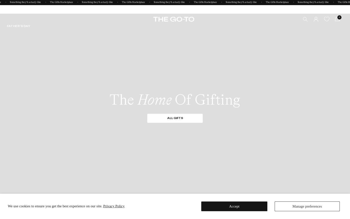thegotogift.com homepage screenshot