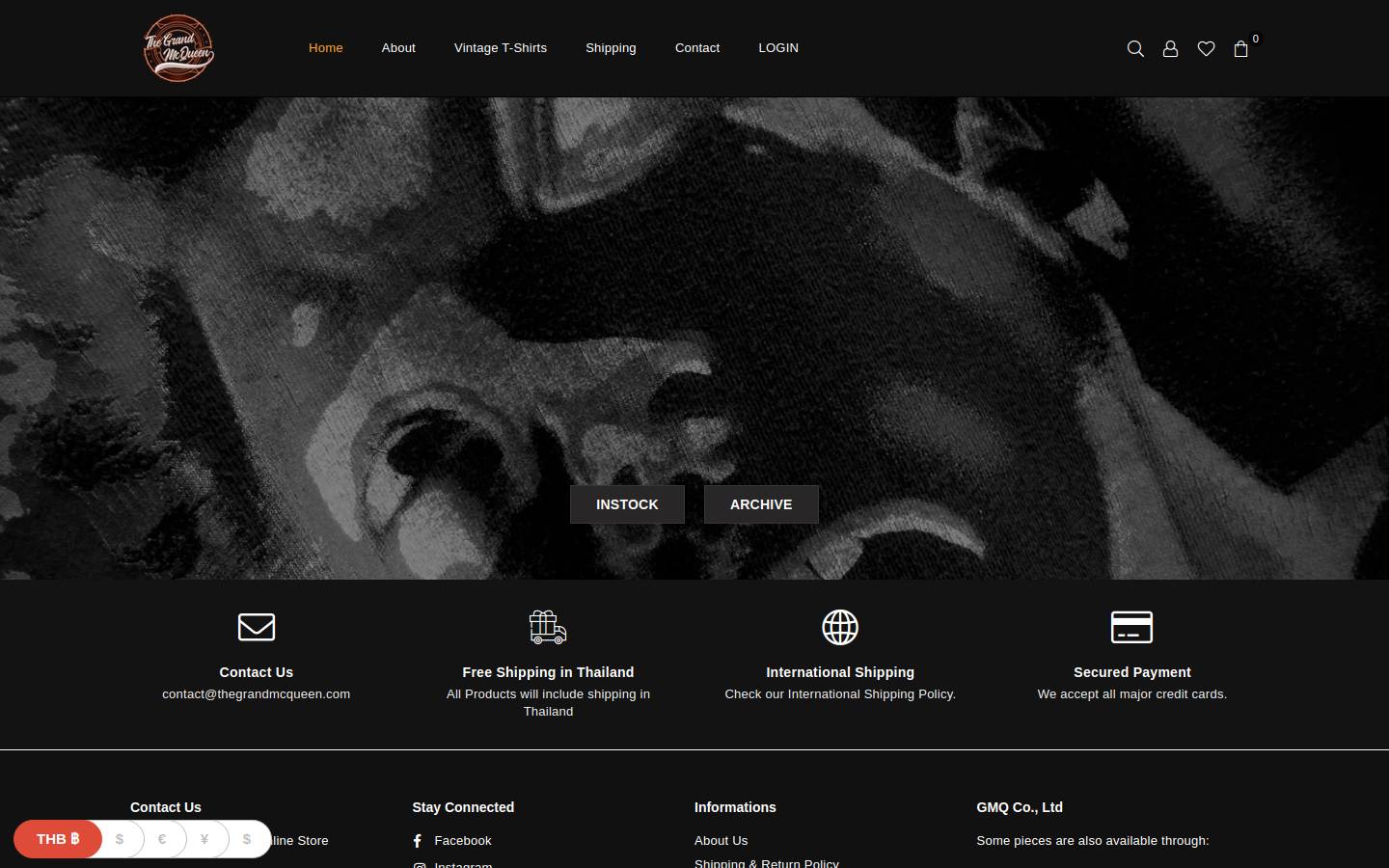 thegrandmcqueen.com homepage screenshot