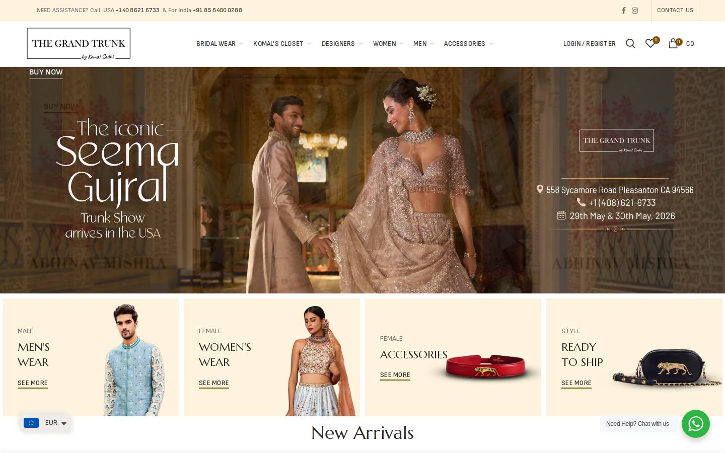 thegrandtrunkus.com homepage screenshot