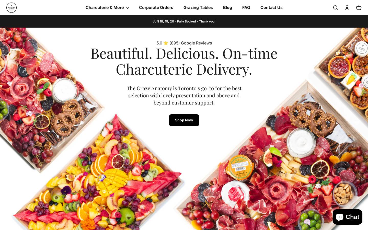 thegrazeanatomy.com homepage screenshot