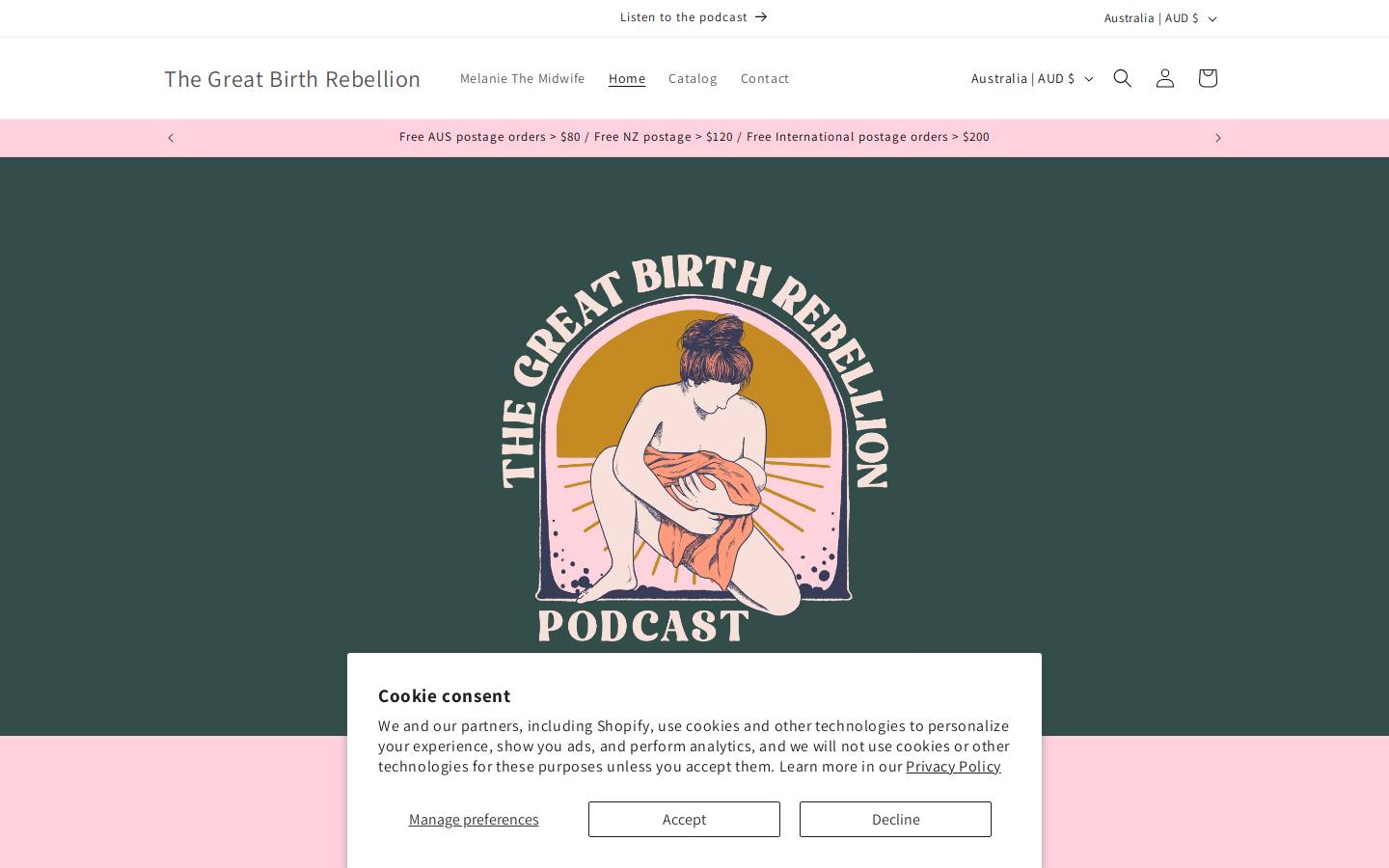 thegreatbirthrebellion.com homepage screenshot
