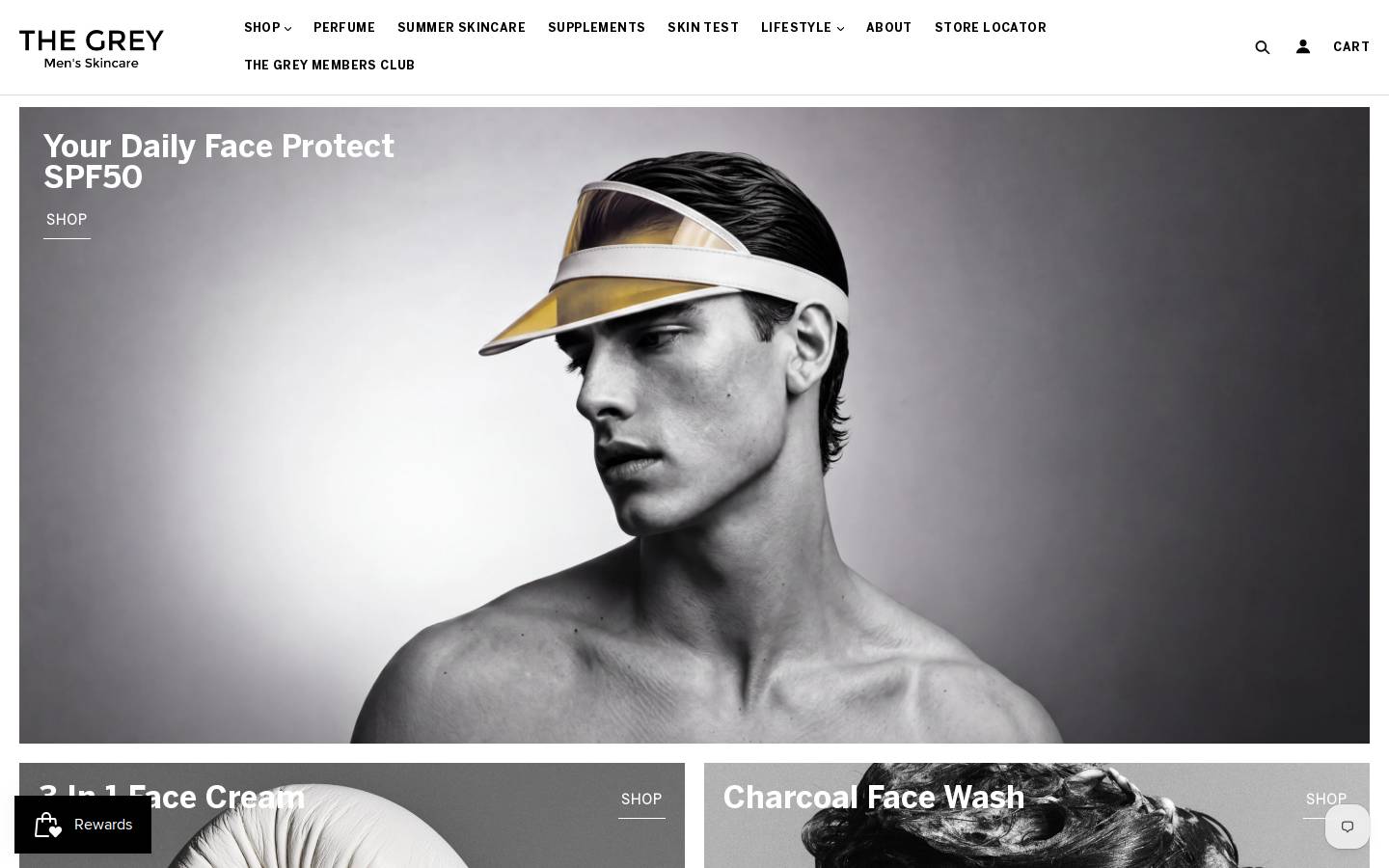 thegreyselfcare.com homepage screenshot
