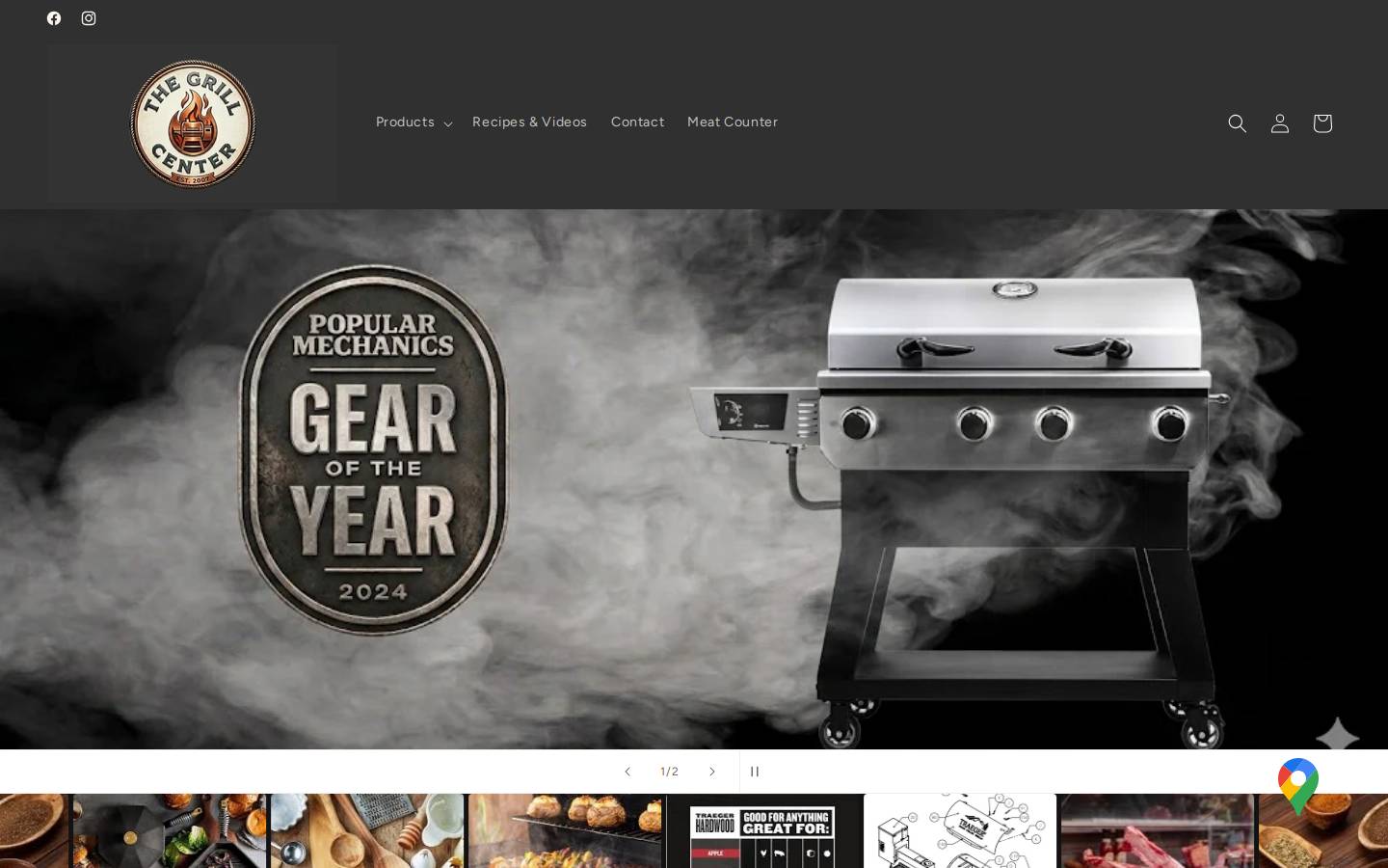 thegrillcenter.com homepage screenshot