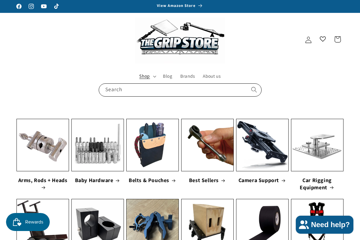 Grip Support Store homepage screenshot