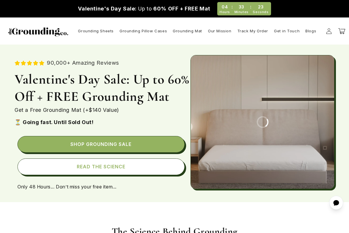 The Grounding Co homepage screenshot