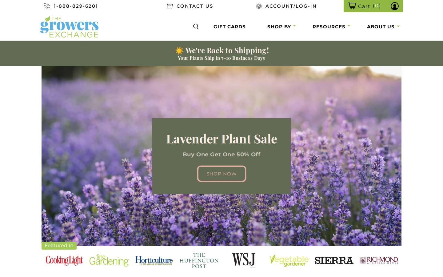 Thegrowers-exchange.com homepage screenshot