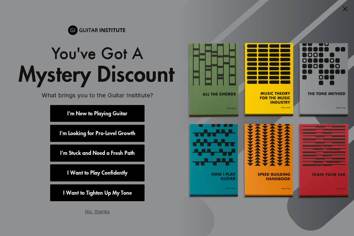 Theguitarinstitute homepage screenshot