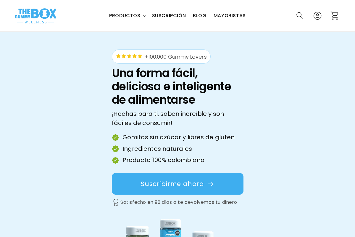 THE BOX COLOMBIA homepage screenshot