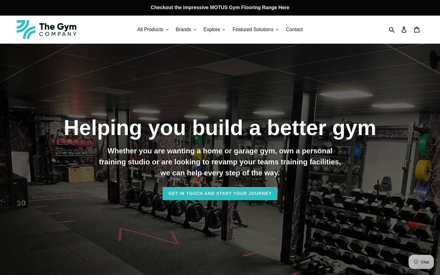 The Gym Company homepage screenshot