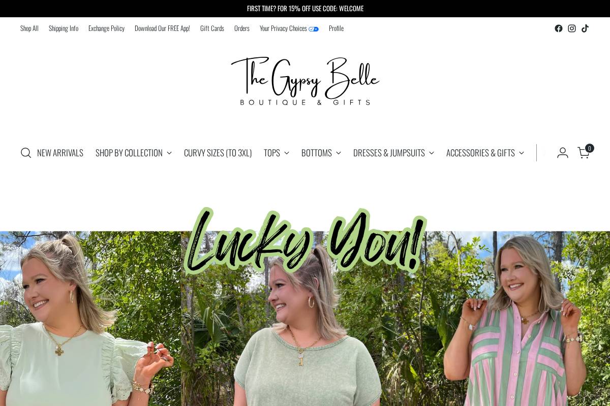 thegypsybelle.com homepage screenshot