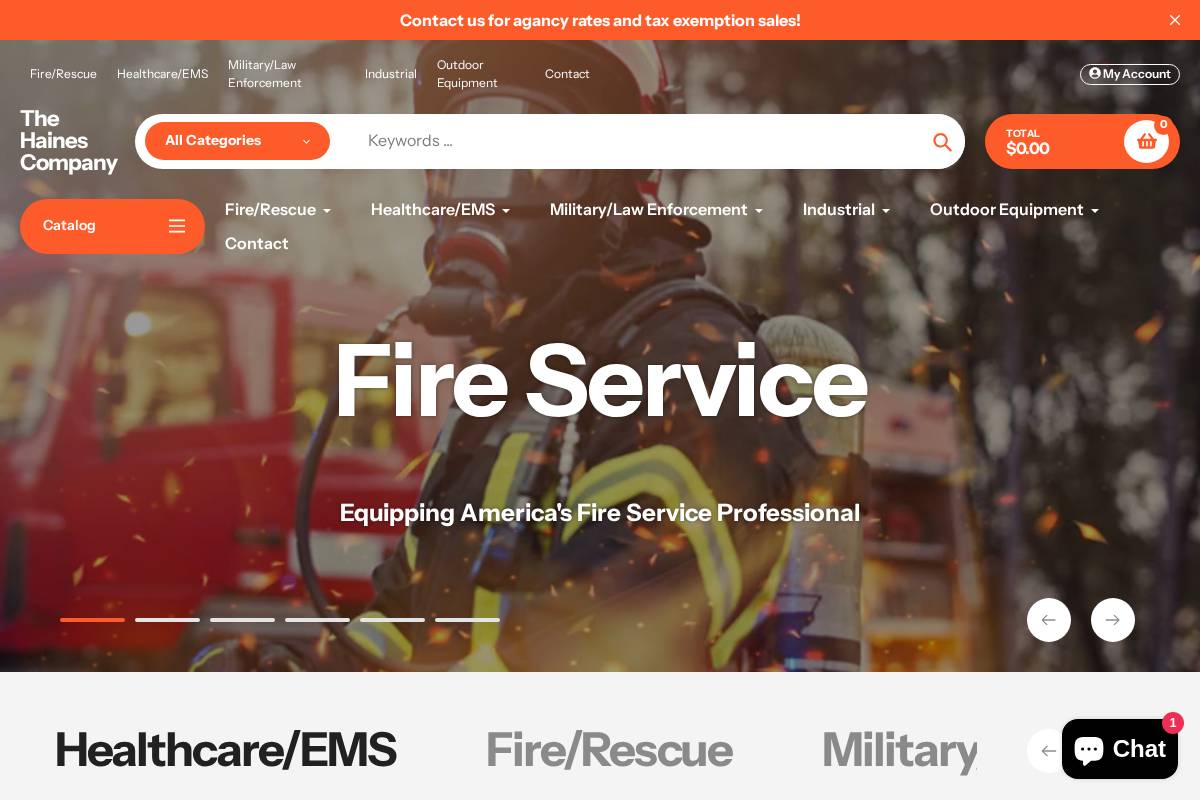 thehainescompany.com homepage screenshot