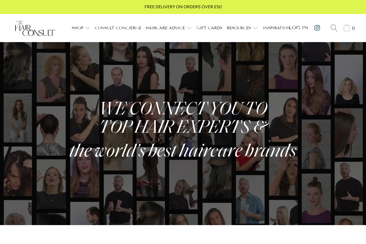 The Hair Consult homepage screenshot