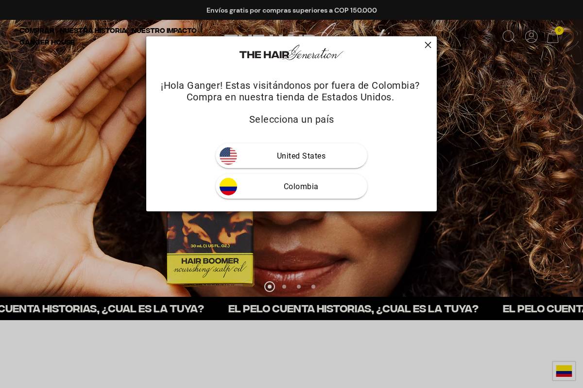 thehairg.com homepage screenshot