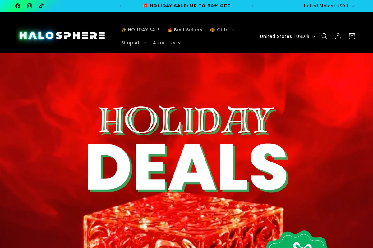 Thehalosphere homepage screenshot