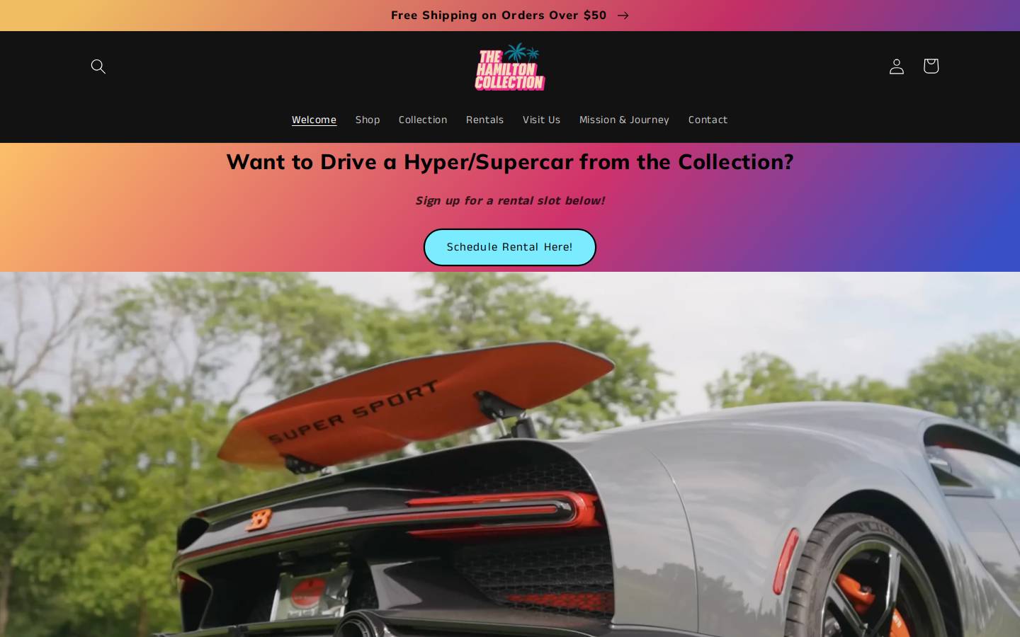 thehamiltoncollection.com homepage screenshot