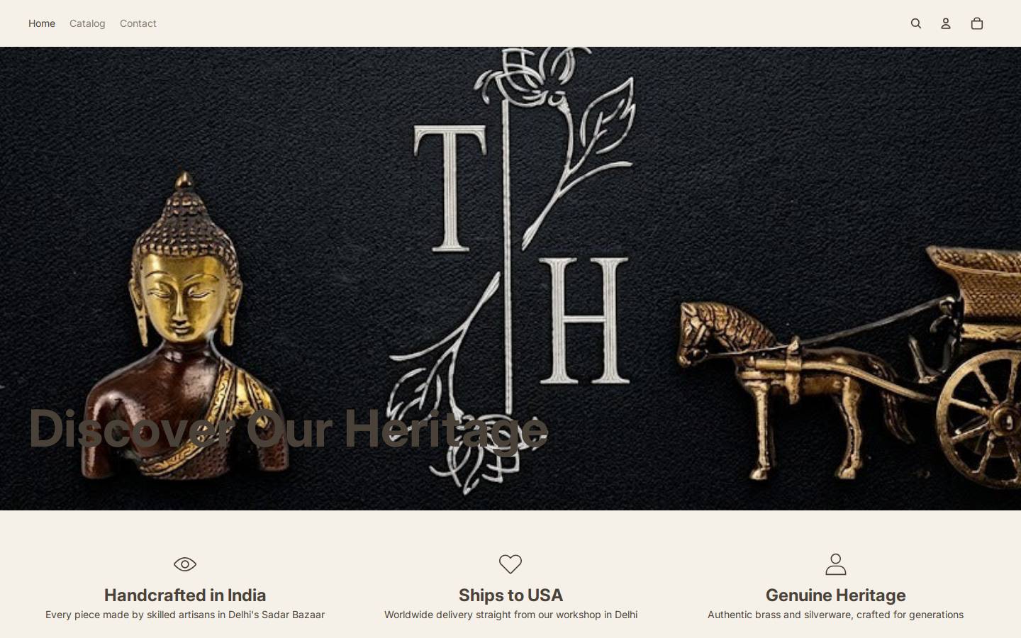thehandicraftpeople.com homepage screenshot