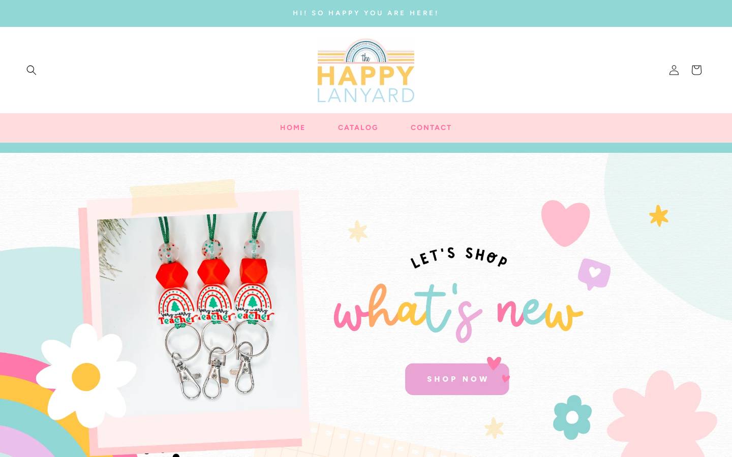 thehappylanyard.com homepage screenshot