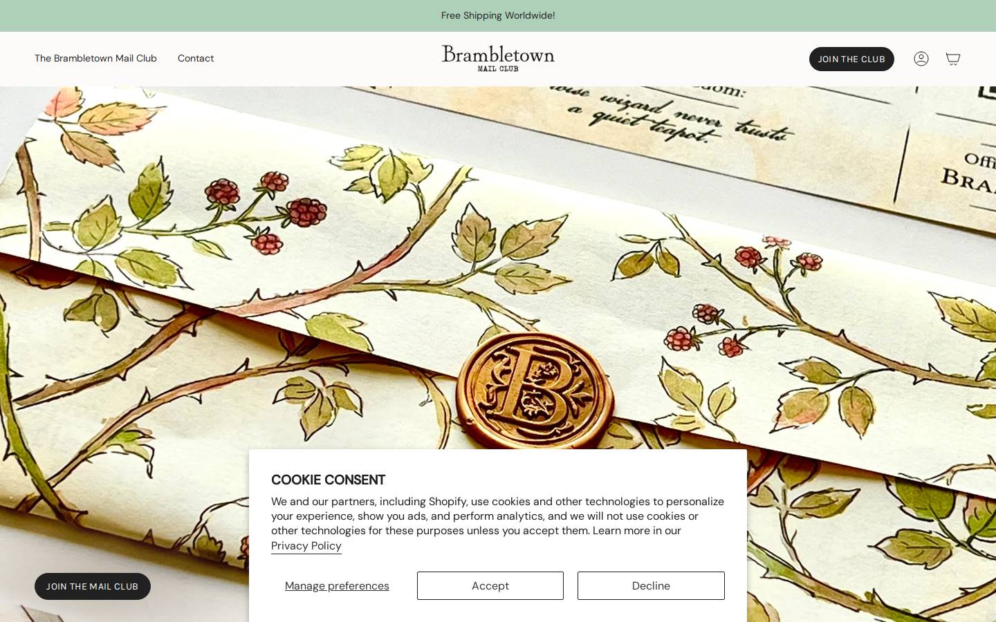 thehappymail.club homepage screenshot