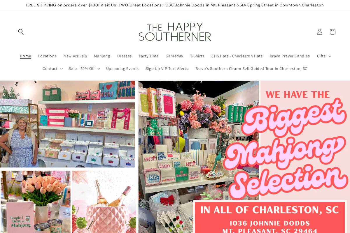 thehappysoutherner.com homepage screenshot