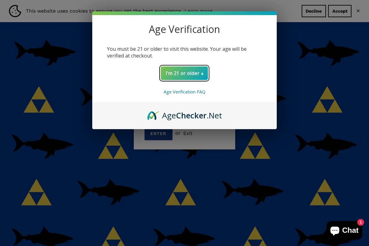 thehardkoreheadshop.com homepage screenshot