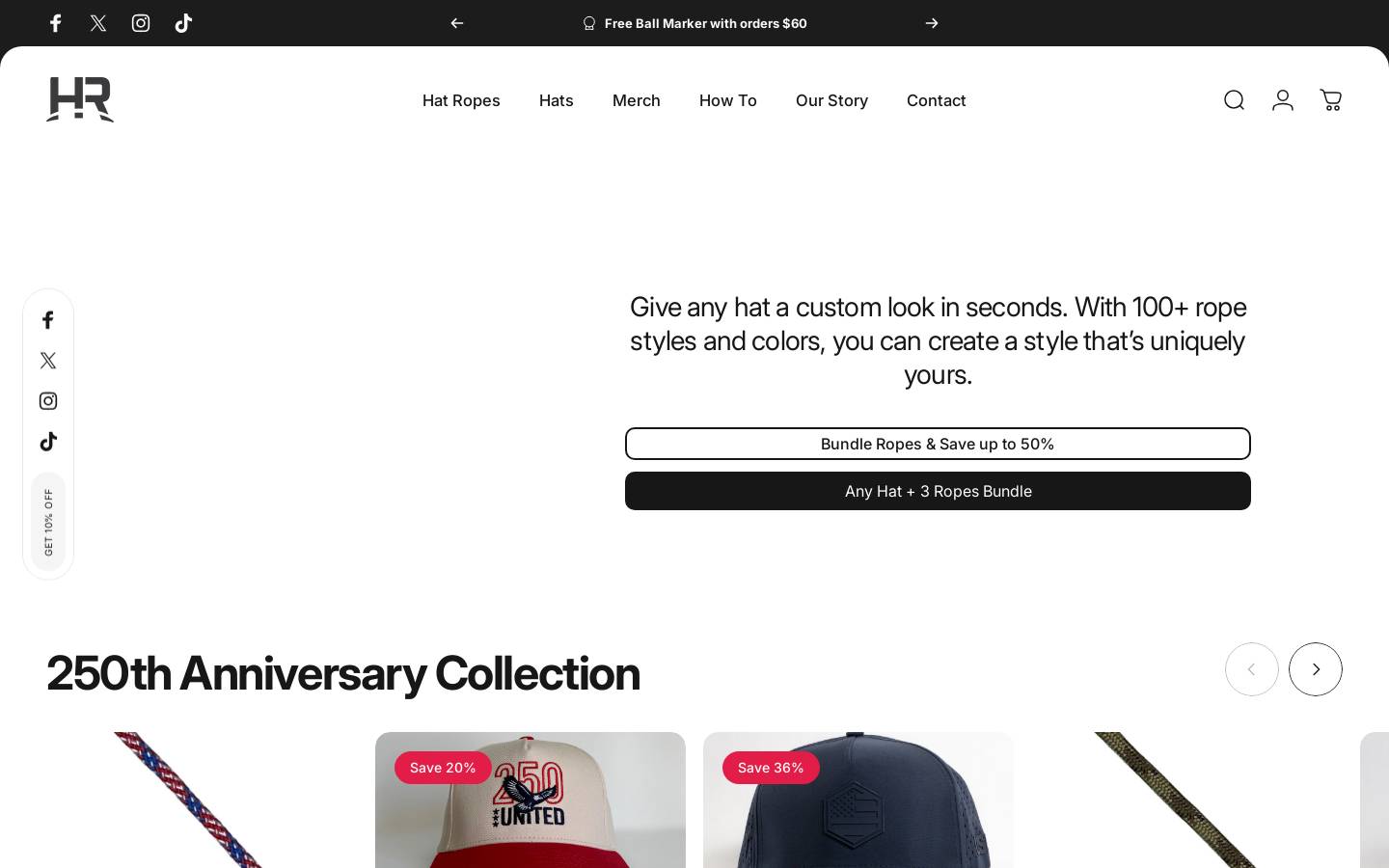 Thehatrope homepage screenshot