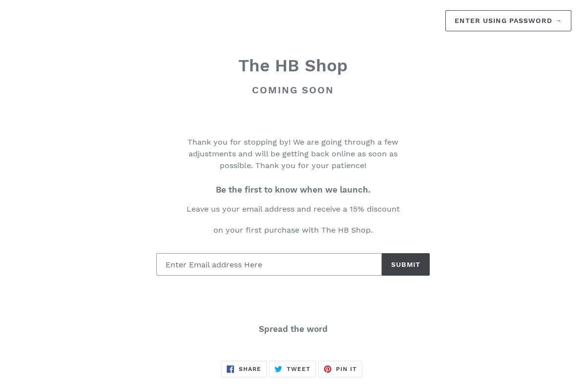 thehbshop.com homepage screenshot